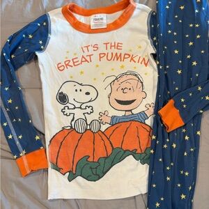 Hanna Andersson size 120 (6/7) Peanuts Snoopy Great Pumpkin LJs